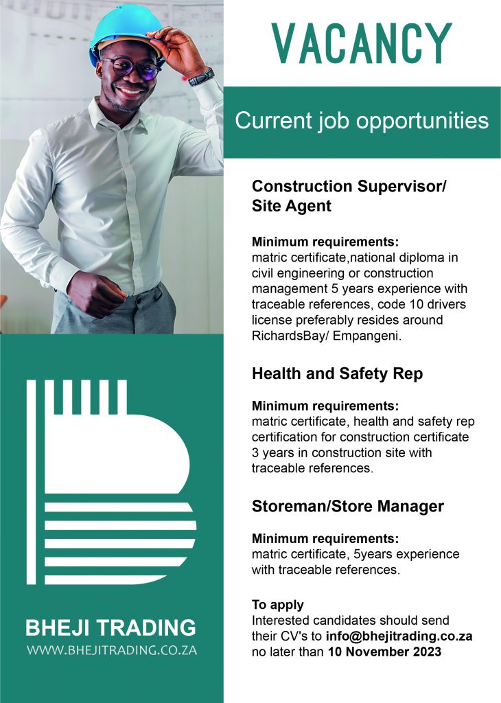Vacancies Bheji trading
